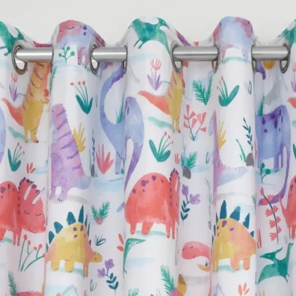 Dinosaur Thermal Eyelet Curtains image 1