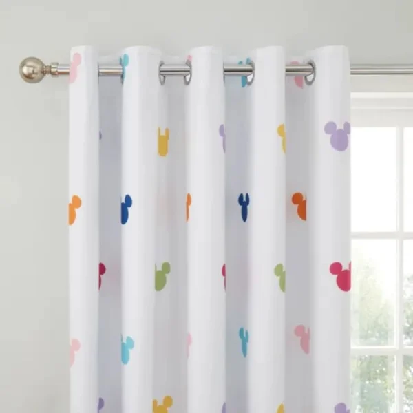 Disney Mickey Mouse Rainbow Curtains image 1