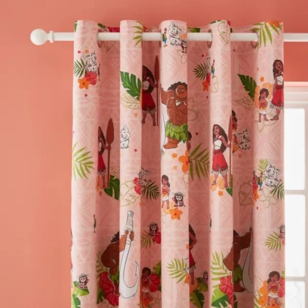 Disney Moana Blackout Eyelet Curtains image 1