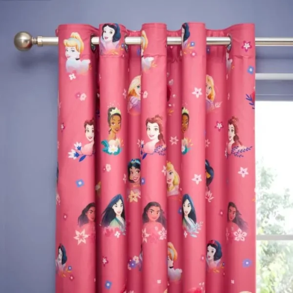 Disney Princess Blackout Eyelet Curtains image 1