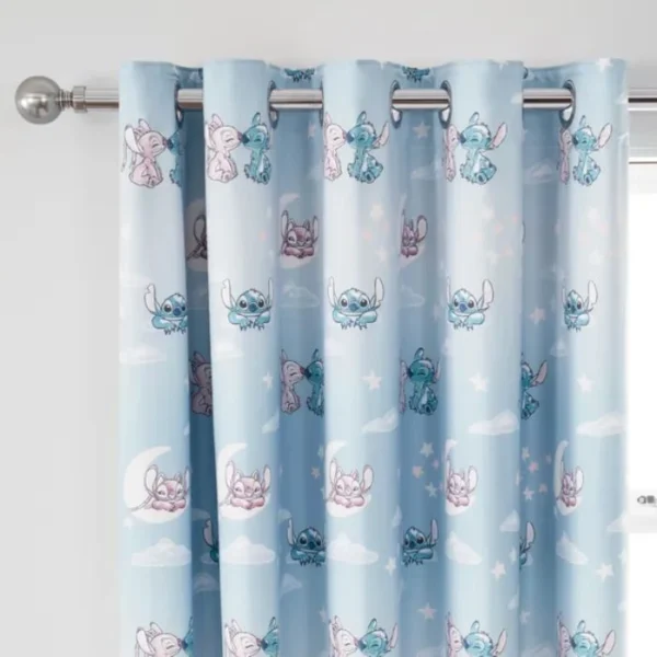 Disney Stitch Blackout Eyelet Curtains image 1