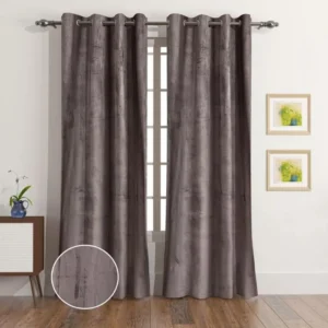 Dove Dimout Velvet Curtain