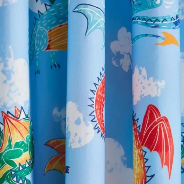 Dragons Blackout Eyelet Curtains image 3