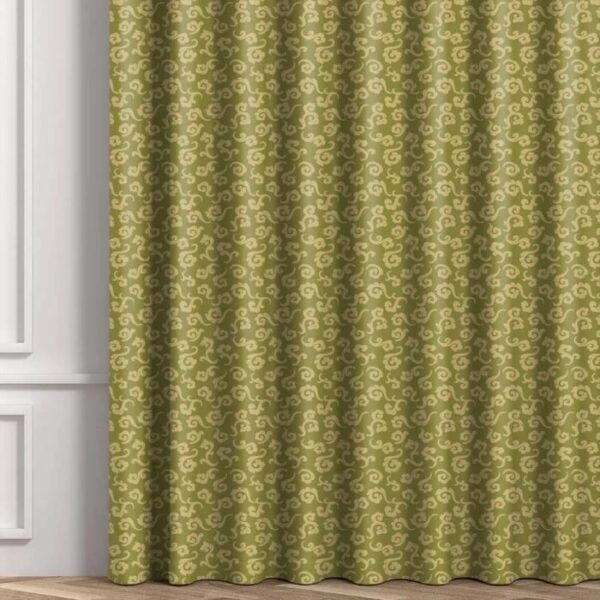 Light Green Grommet Eyelet Curtains - Image 4