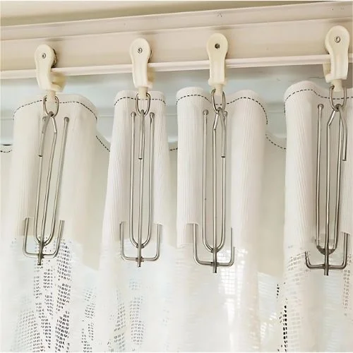 Durable Pin Hooks for Pleated Curtains