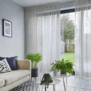 Echo White Voile Curtains