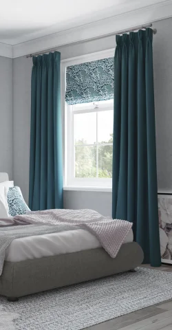 Luxury bedroom curtains in Dubai