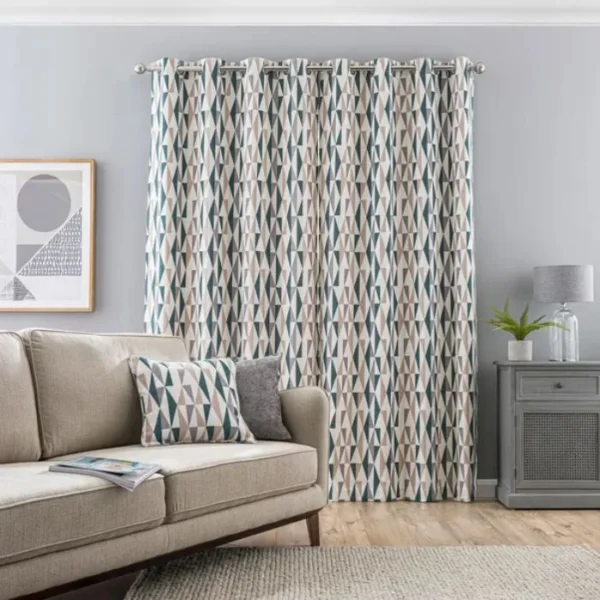 Elements Triangles Eyelet Curtains image 2