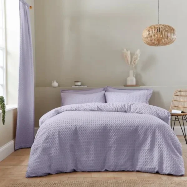 Emerson Waffle Slot Top Curtains image 2