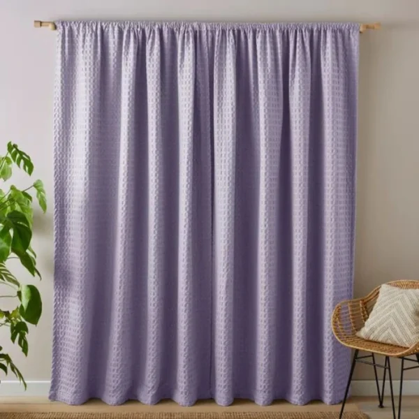 Emerson Waffle Slot Top Curtains image 3