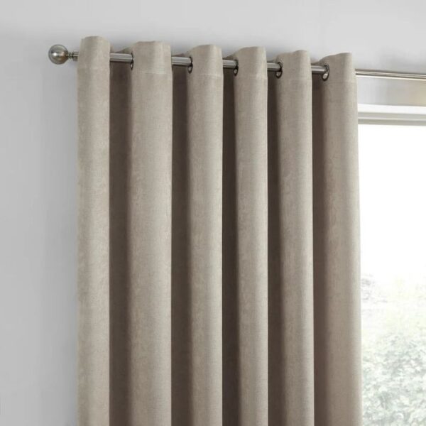 Strata Natural Eyelet Curtains - Image 2