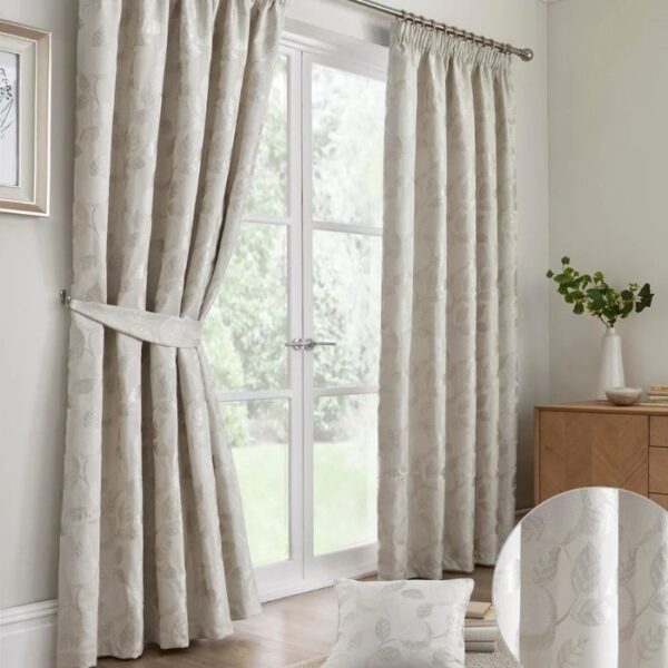 Close-Up Of Fruit Tree Print And Fabric Texture