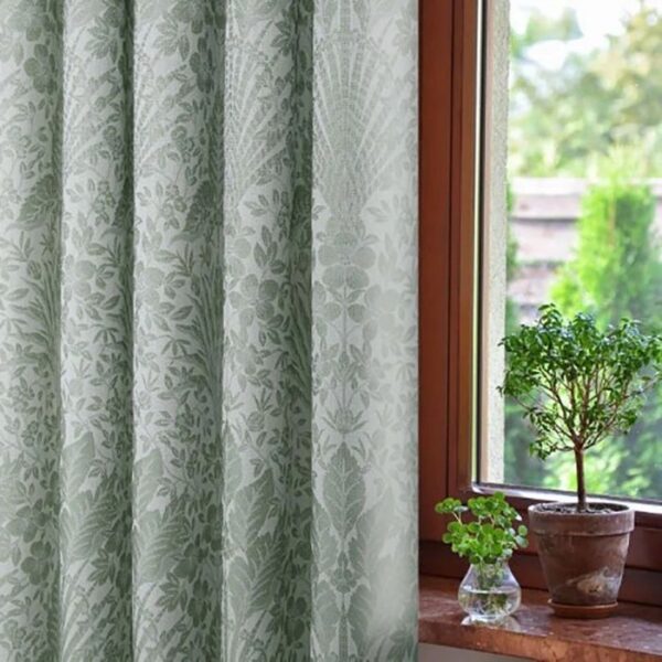 Close-Up Texture Of Keswick Sage Fabric