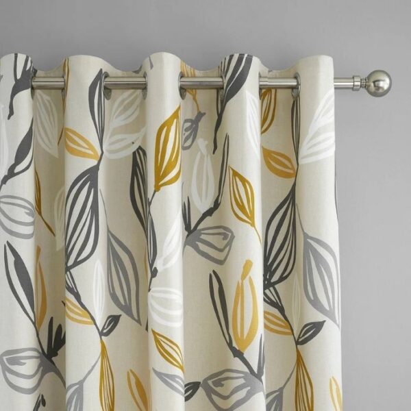Ensley Ochre Eyelet Curtains - Image 2