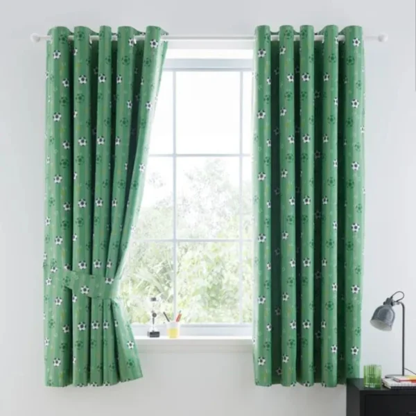 Football Pitch Eyelet Curtains