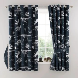 Fossil Forager Eyelet Curtains