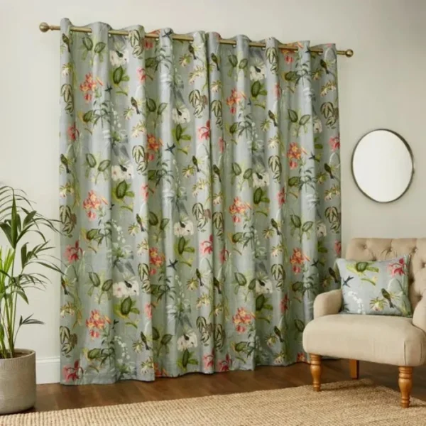 Fresh Botanical Eyelet Curtains image 2