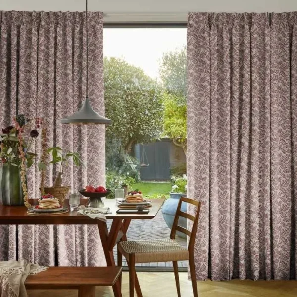 Fronds Beetroot Curtains