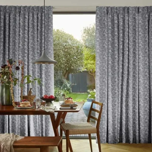 Fronds Navy Curtains