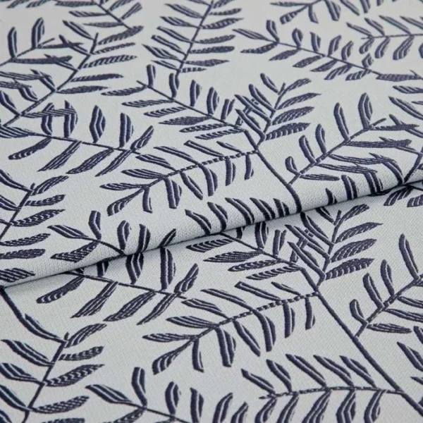 Fronds Navy Curtains image 1