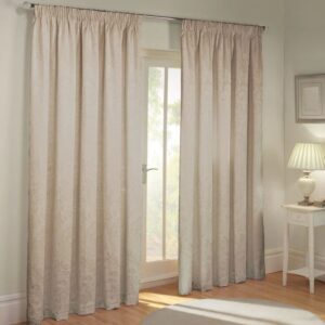 Paisley Natural Curtain Full Hanging View