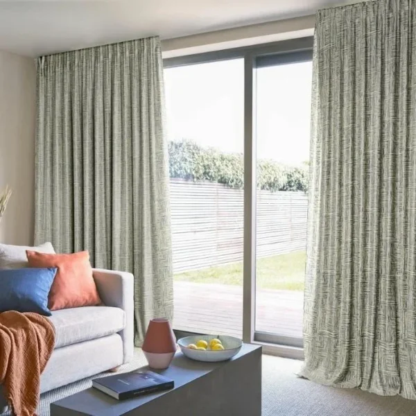Gilmore Steel Blue Curtains image 2