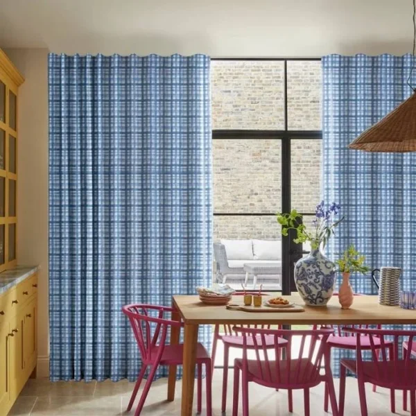 Gingham Bleu Curtains