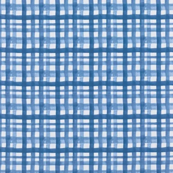Gingham Bleu Curtains image 2