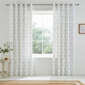 Harper Stem Floral Cotton Curtains