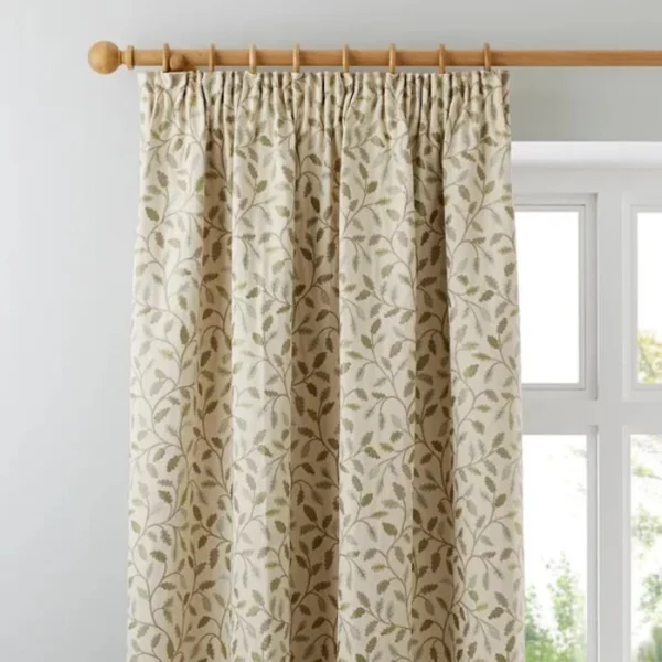 Heritage Glava Pencil Pleat Curtains image 1