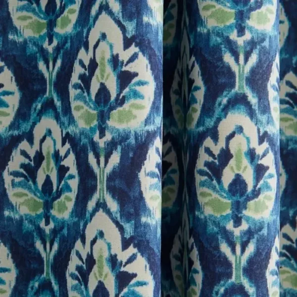 Ikat Blackout Eyelet Curtains image 2