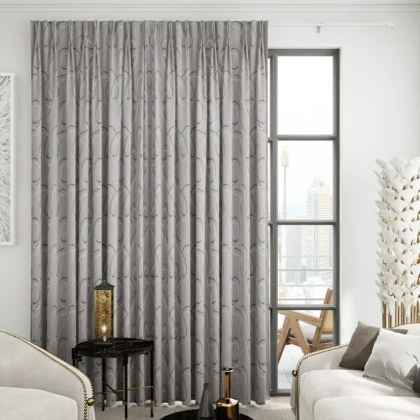 Khaki Custom Pinch Pleat Curtain