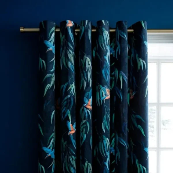Kingfisher Eyelet Curtains image 1