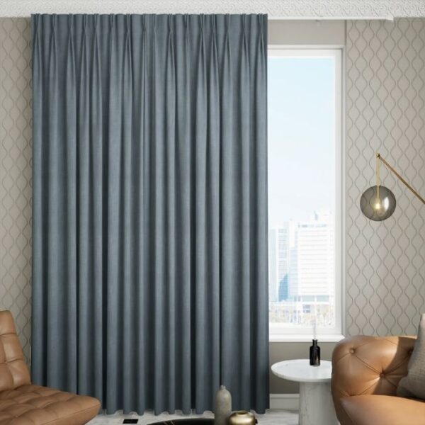 Light Blue Blackout Curtains In Bedroom