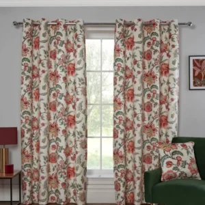Linden Floral Multi Eyelet Curtains