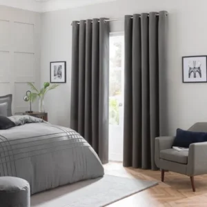Luna Brushed Ultra Eyelet Curtains