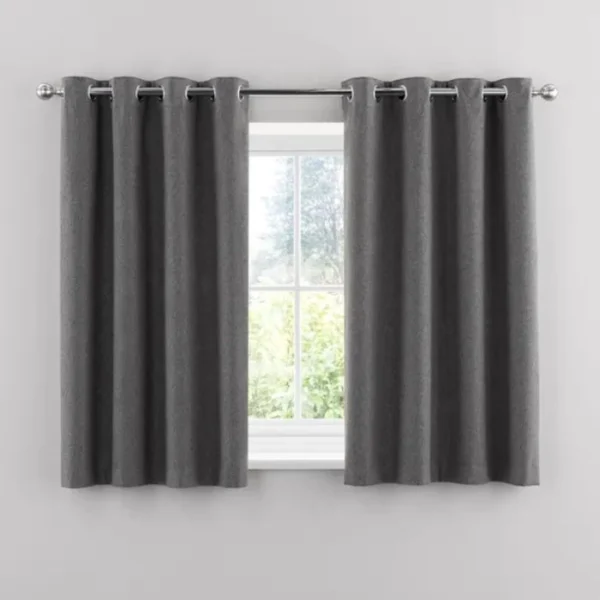 Luna Brushed Ultra Eyelet Curtains image 3