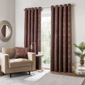 Magma Marbled Eyelet Curtain