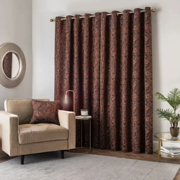 Magma Marbled Eyelet Curtain image 3