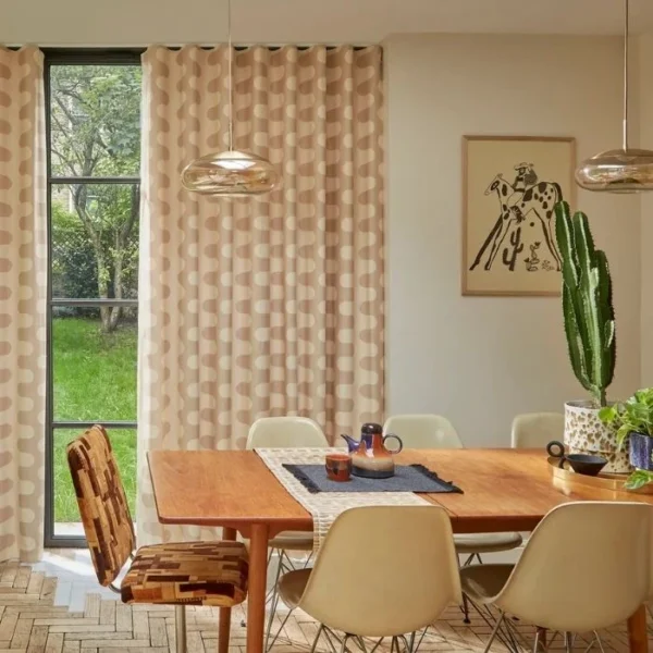 Micro Glaze Sepia Curtains - Image 3