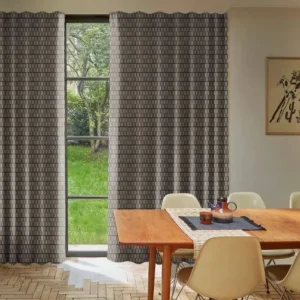 Micro Glaze Umber Curtains
