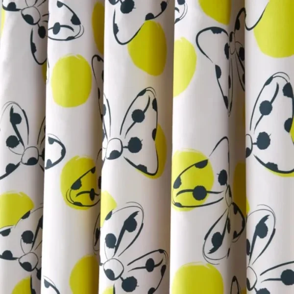 Minnie Yellow Eyelet Curtains image 3