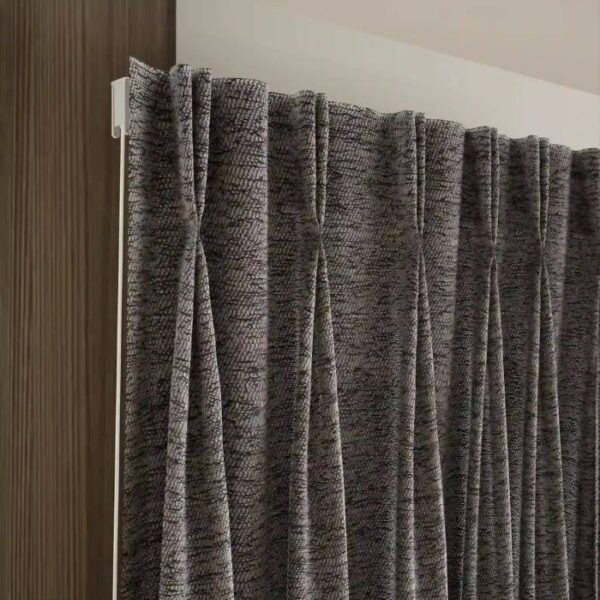 Modern Light Grey Grommet Curtain