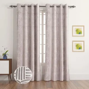 Neo Jaziel 2-Piece Jacquard Curtain Set