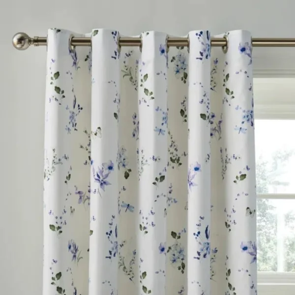 Nola Floral Eyelet Curtains image 1