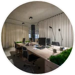 Office commercial curtain solutions