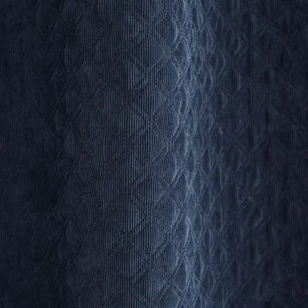 Padded Corduroy Eyelet Curtain image 3