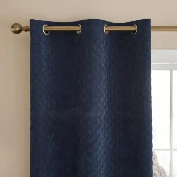 Padded Corduroy Eyelet Curtain image 4