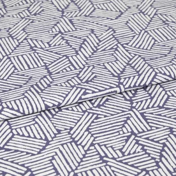 Parquet Blue Curtains image 1