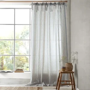 Pinapple Elephant Zanzibar Stripe Curtains